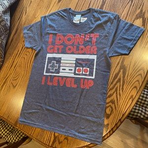 NWT Nintendo Retro poly cotton gamer tee. Adult small. Great Old School gift!